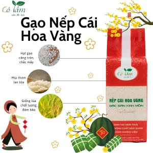 Alternative view of Gạo Nếp cái hoa vàng Kinh Môn (Hải Dương) - 4 sao OCOP