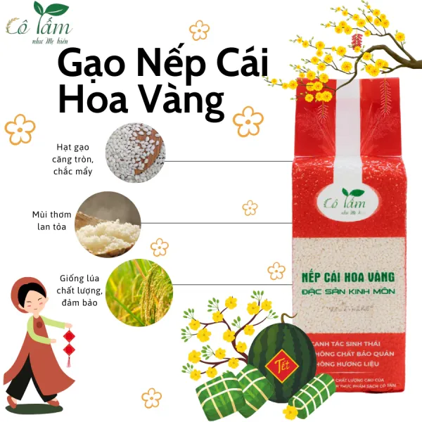 Gạo Nếp cái hoa vàng Kinh Môn (Hải Dương) - 4 sao OCOP - Ảnh 2
